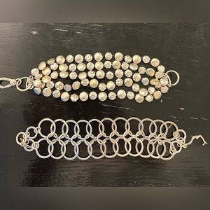 Costume Jewelry Bracelets One Size Silver Color